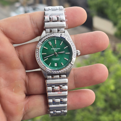 Breitling Chronomat Automatic 36 watch with a Green Dial