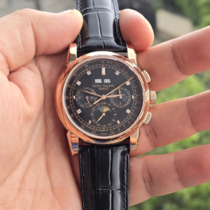 Patek Philippe Patek P Moon Phase Calendar Black Dial